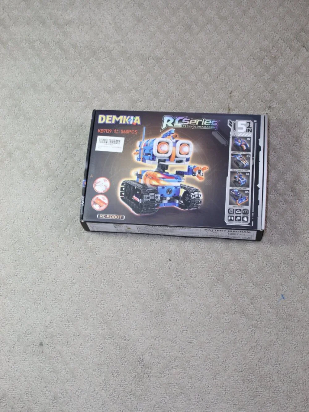 Demkia 5in1 STEM Robot Building Kit, 560 PCS APP/Remote Control Mech RC Robotics